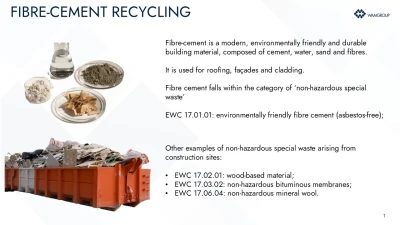Fibre-cement recycling — process