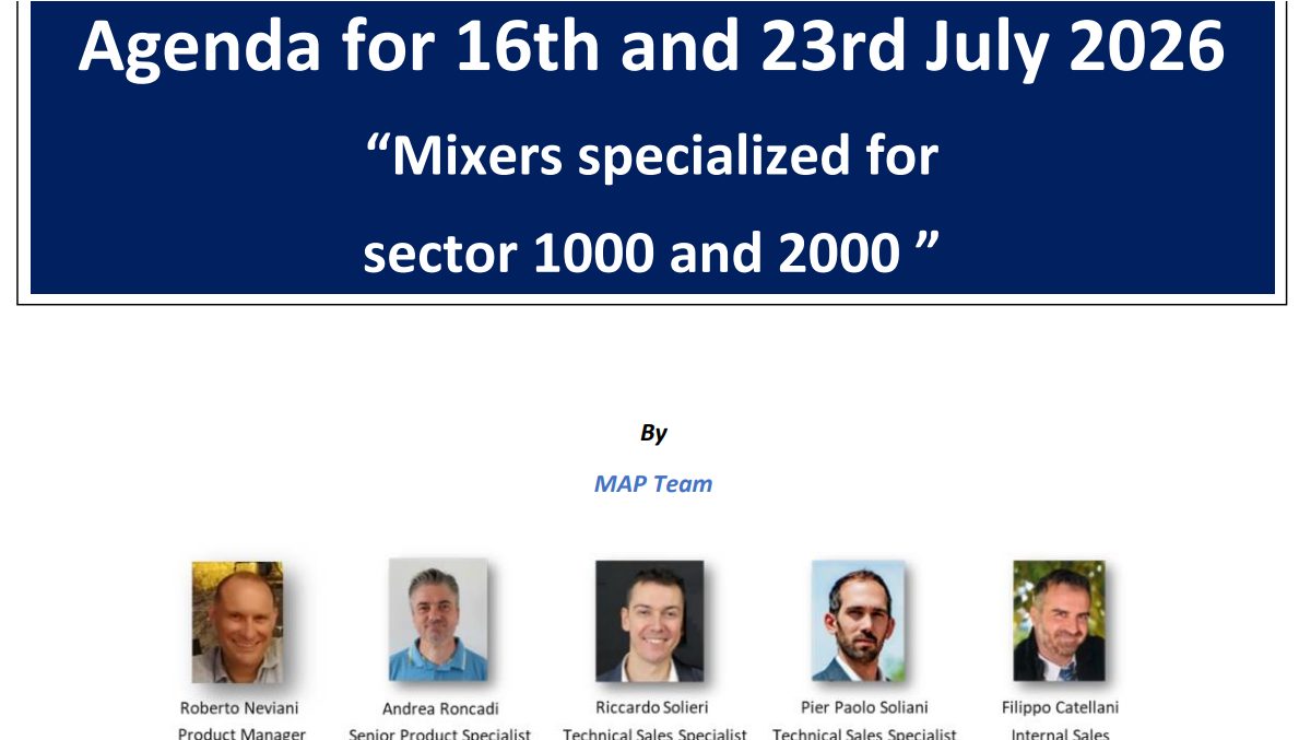 MAP Training agenda — 16 and 23 July 2026